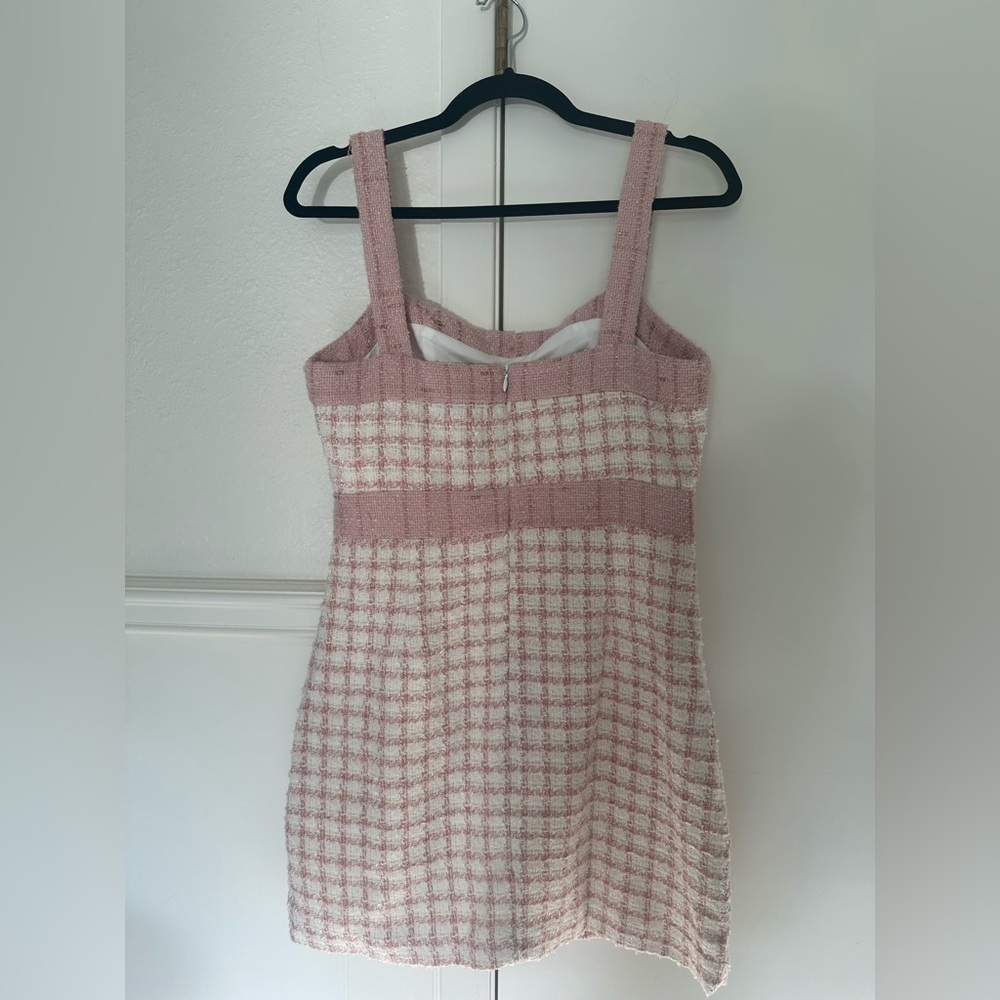 Storia Pink and White Buttoned Sheath Dress size M - Picture 4 of 8
